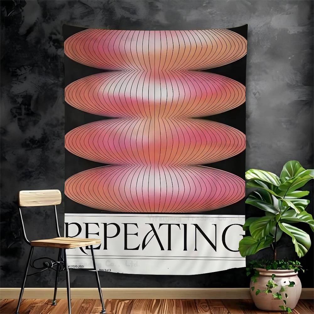 

Modern Abstract Open Your Mind Blue Waves Anime Tapestry Hippie Flower Wall Carpets Dorm Decor Cheap Hippie Wall Hanging 74x94cm(29x37in)
