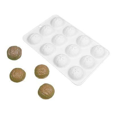 Eleganti Stampini in Silicone per Caramelle alle Noci Vassoio a 12 Cavità per Biscotti a Forma di Frutta Secca e Torte Strumento Essenziale per la Cottura