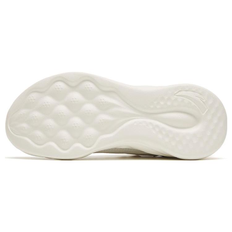 New Anta Mianbomb 2 Cushioned Slip Resistant Abrasion Resistant Low Top Casual Running Shoes Women's White Gray 922315546-2