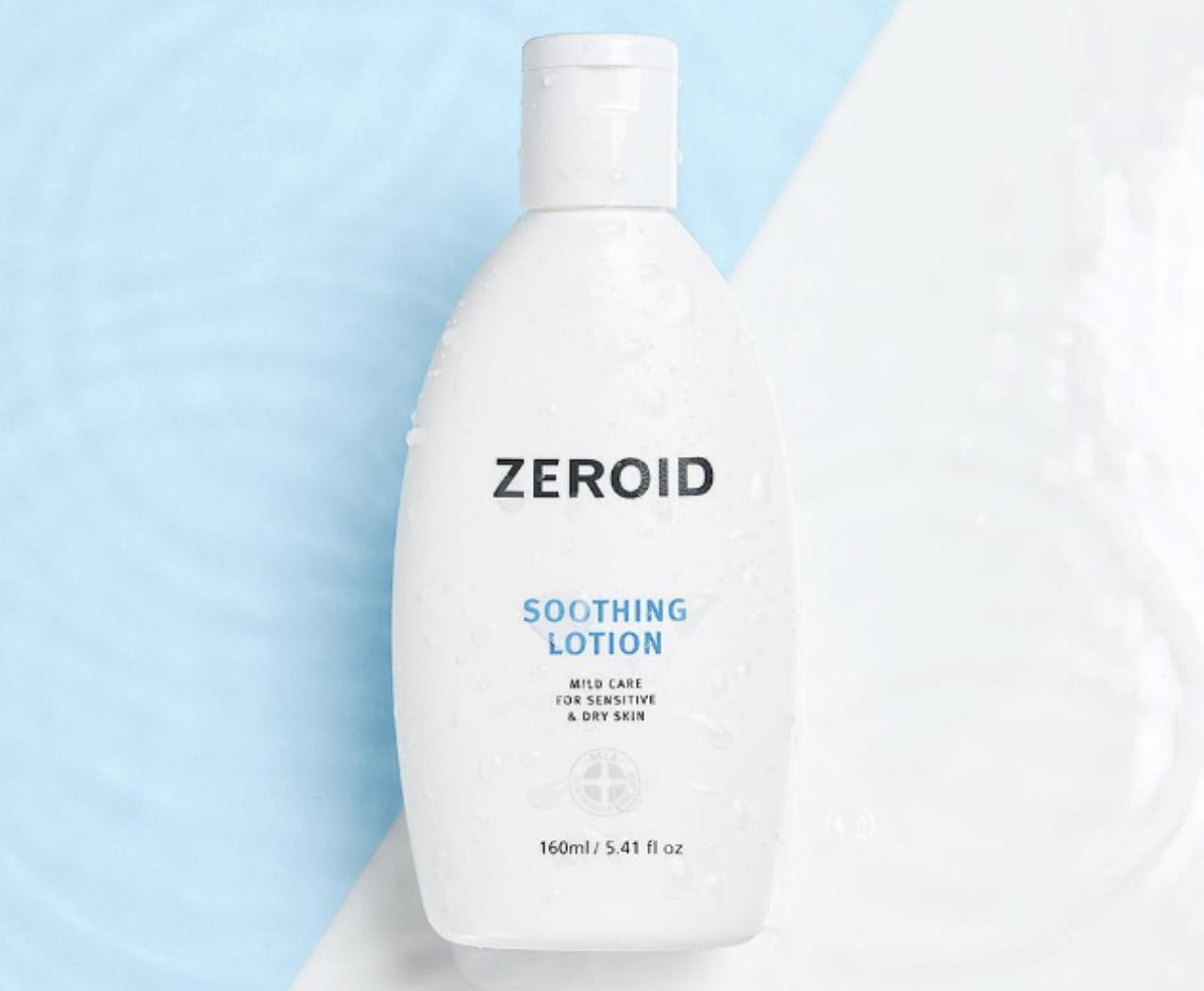 ZEROID Lotion Apaisante Hydratante Légère Soin de la Barrière Cutanée 200ml 1 Pack (200ml)