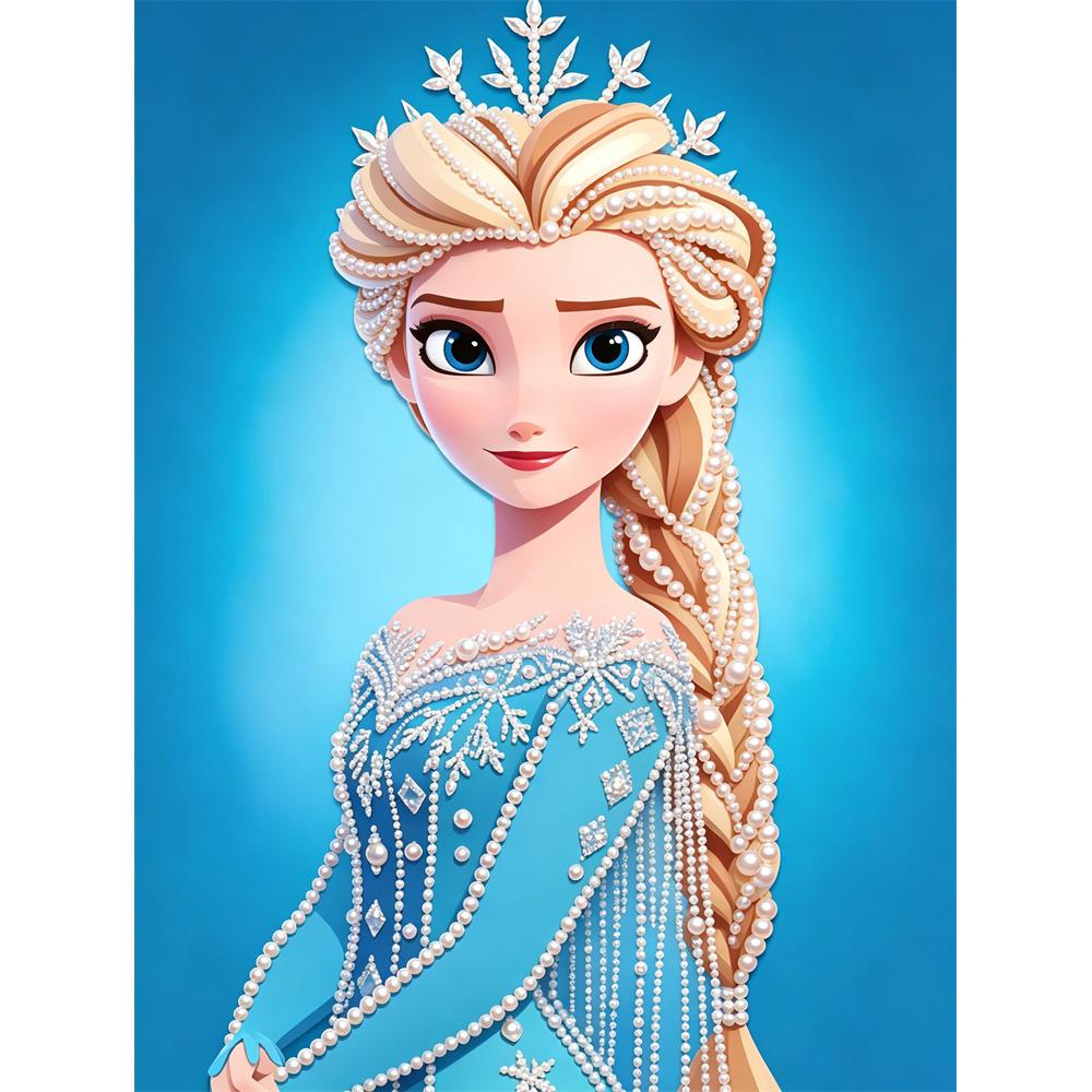 

Disney Pearl Painting Queen Elsa Pearl Art Painting Kit Art Pearl Painting Kit Adult Beginner Gift Creative Home Wall Decor 30x40