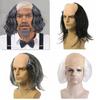 Props Old Man Bald Wig Curly Halloween Balding Wig April Fool's Day Funny Bald Wig  Masquerade Show