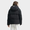 FILA Original Solid Color Minimalist Logo Warm Versatile Hooded Long Sleeve Down Jacket Women outerwear Black F51W449902FBK