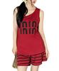 Short Sleeve Pajama Soft and Perfect for Spring and Summer Casual [BAJAOEY] Women's Set. Comfortable, Wear.