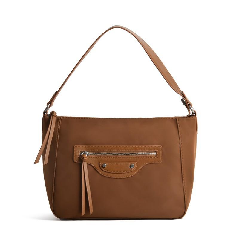 

Small Lightweight Commuting Dumpling Bag Simple Casual Style Women s Armpit Versatile High-end Hand-held Shoulder 30x13x15cm коричневый