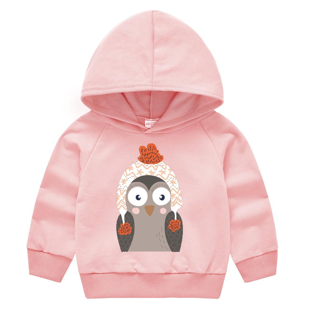 Frühling und Herbst Kindermode Kapuzenpullover Jungen und Mädchen Cartoon Druck Pullover Langarm Tops