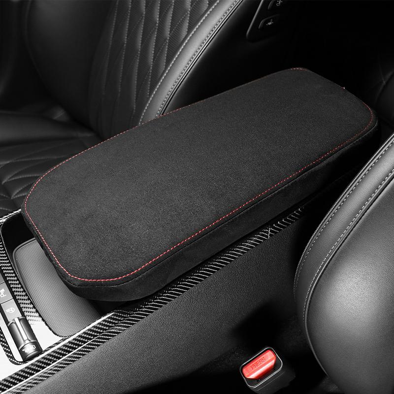 Car Centre Console Armrest Box Black Velour Protective Cover for Kia Stinger 2018- LHD RHD Interior Accessories