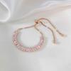 Nuovo Bracciale da Donna Regolabile Placcato Oro Lucido Completamente Intarsiato di Strass Forma a Goccia Moda Bracciale in Zircone Gioiello Regalo