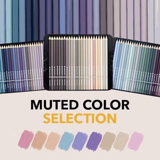 Castle Art Supplies 72 Colored Pencils - Calm Relaxing Palette