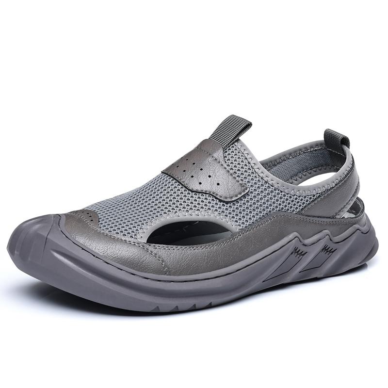 2025 Summer Hot Selling Men's Mesh Sandals Breathable Soft Soled Beach Shoes Anti Slip Daily Commuting Men's Casual Shoes