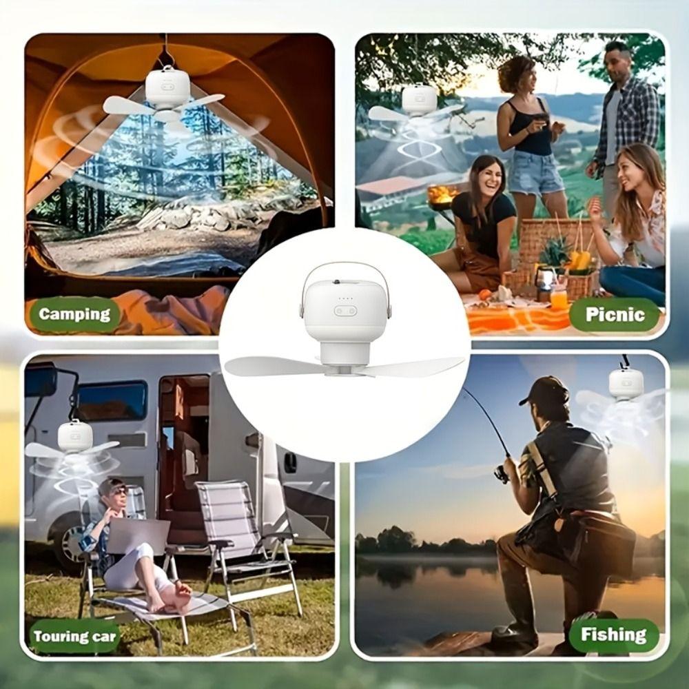 Night Light Wireless Mini Fan Rechargeable Electric Remote Control Fan  Ventilation Cooler