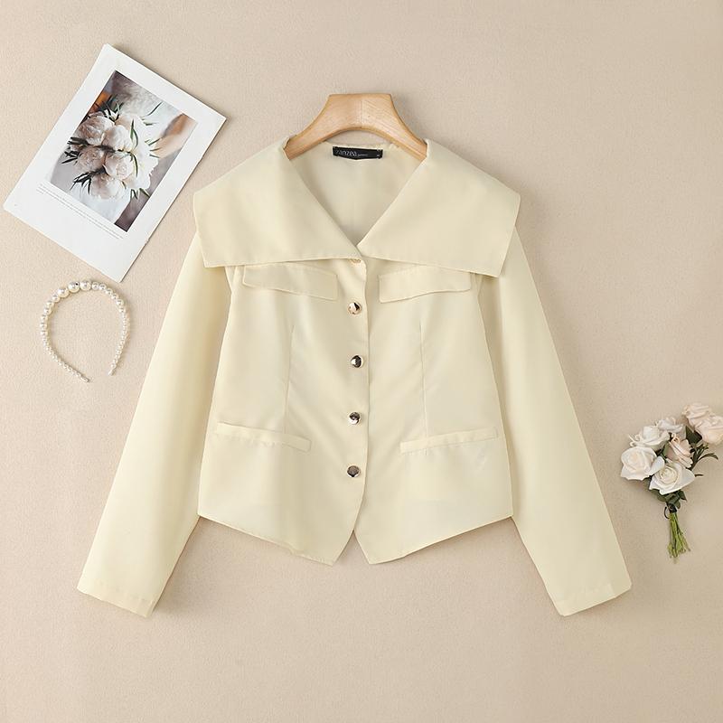 ZANZEA Damen Bluse mit Umlegekragen, lockere, lässige Langarmbluse