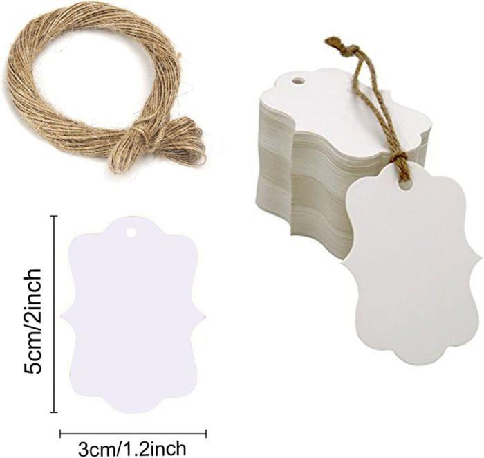 Sticker - TEEGXDDY - FQTD0727017-P - 100 Étiquettes - 5cm X 3cm - Papier Kraft