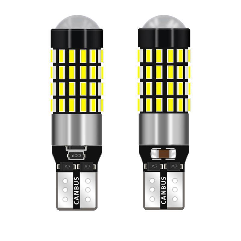 2Pcs High Power T10 194 920 912 921 168 Led Canbus Extreme Bright 54 Smd 4014 Chip Bulbs Car Parking Backup Reverse Wide Lights