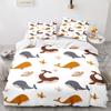Lion King Queen Duvet Cover Watercolor Animal Bedding Set for Kids Teens Adults Colorful Wildlife 2/3pcs Polyester Quilt Cover
