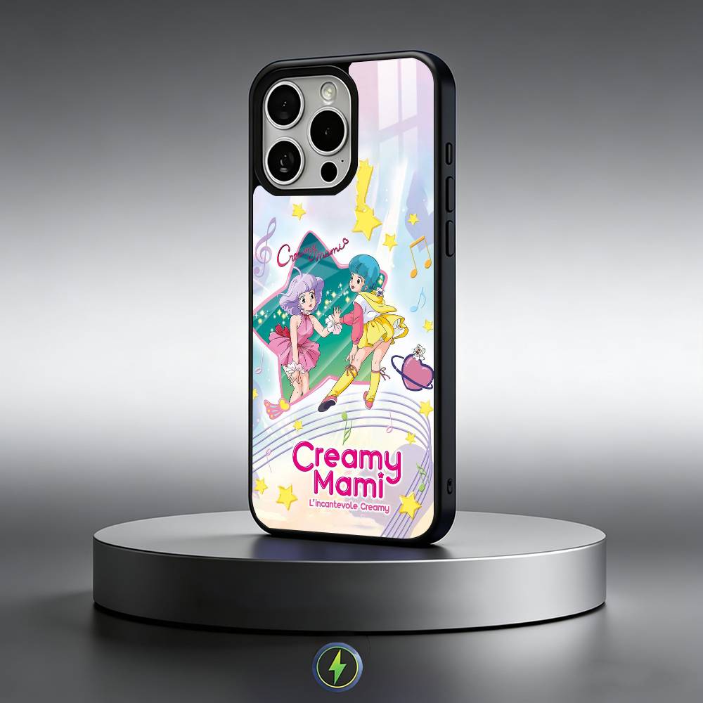 M-Magical Angel Creamy M-Mami Phone Case For iPhone17,16,15,14,13,12,11 Plus,Pro Max Magnetic For Magsafe Wireless Charging iPhone16PRO