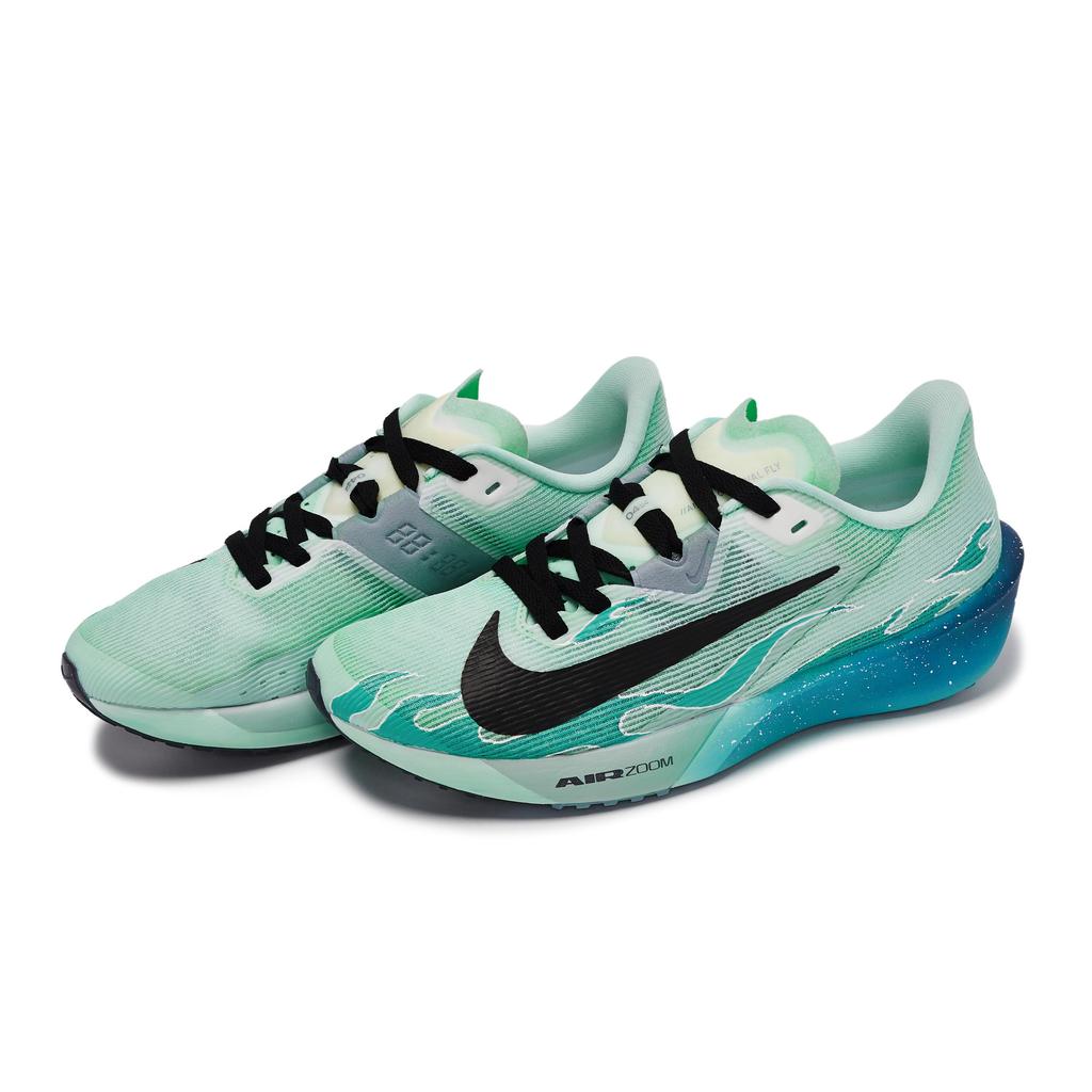 Nike Rival Fly 4 Abrasion Resistant Low top Running Shoes Men's Black Blue Cyan FV6040-102(Team1189-)