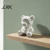Unique DIY Art Project Polygon Bear Statue, Hand-Paint 3D Printed Ornament, Poly Geometric Fine Texture Craft Ornament Nordic Style Sculpture,
