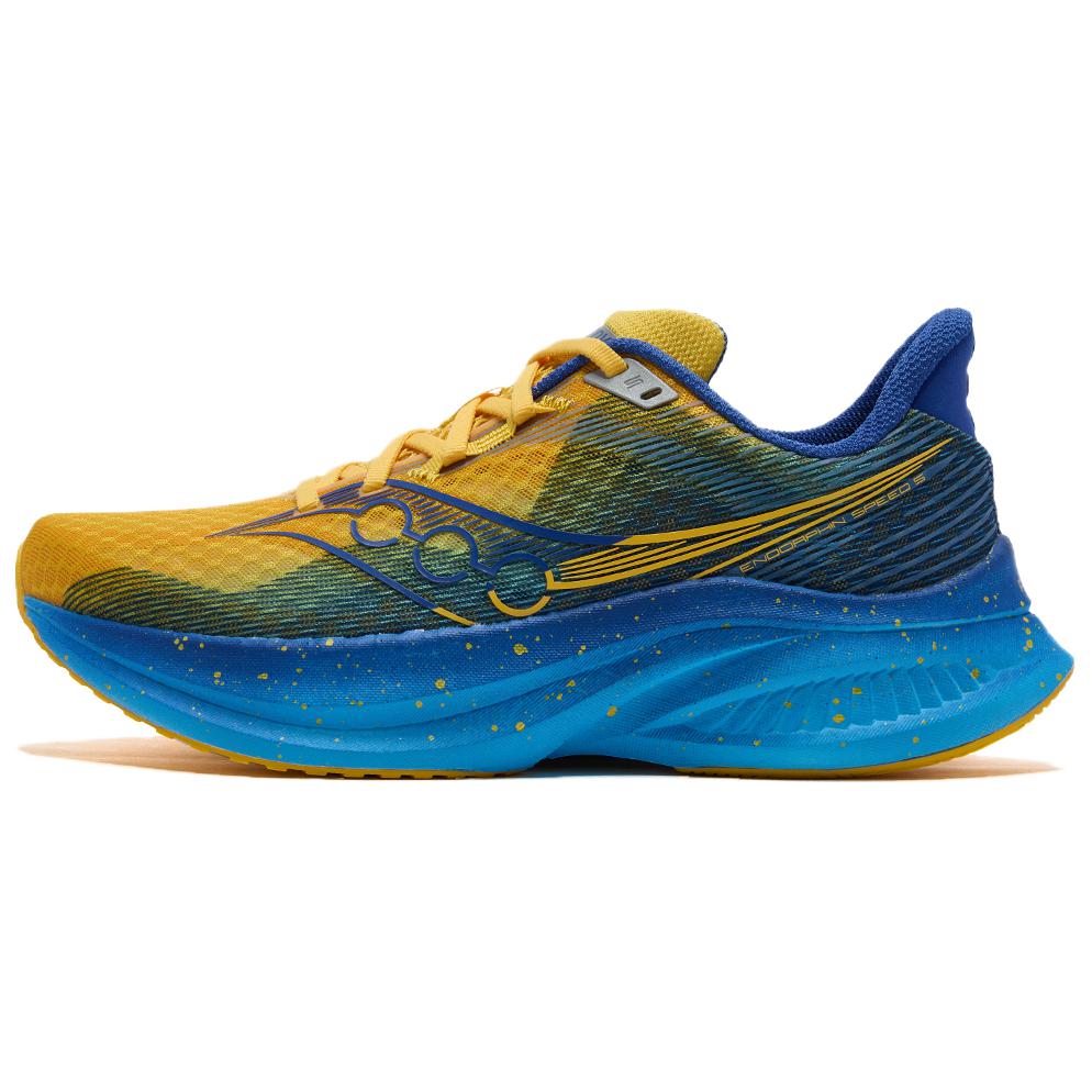 SAUCONY Endorphin Speed 5 Htc China Versatile Comfortable Durable Low-Top Marathon Running Shoes Unisex Running Shoes Yellow Blue S31007-551