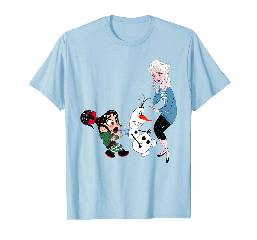 Disney Ralph Breaks the Internet Elsa Vanellope Olaf T-Shirt