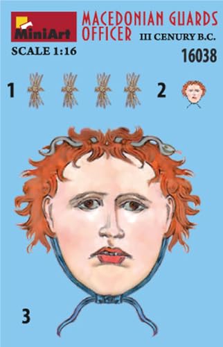 Miniart 1/16 Scale Macedonian Guard Officer, 3rd Century BC, Plastic Model, MA16038 (Human)