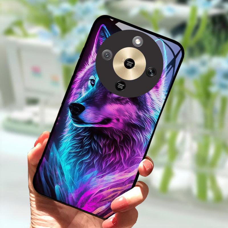 For Honor X9d HonorX9d Case MTN-NX1 Luxury Painted Cover Tempered Glass Phone Casing For Honor X 9 D Fundas Coque Camera Protect