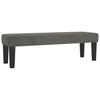 Vidaxl Letto Continentale Con Materasso, Grigio Scuro, 140X200Cm Velluto