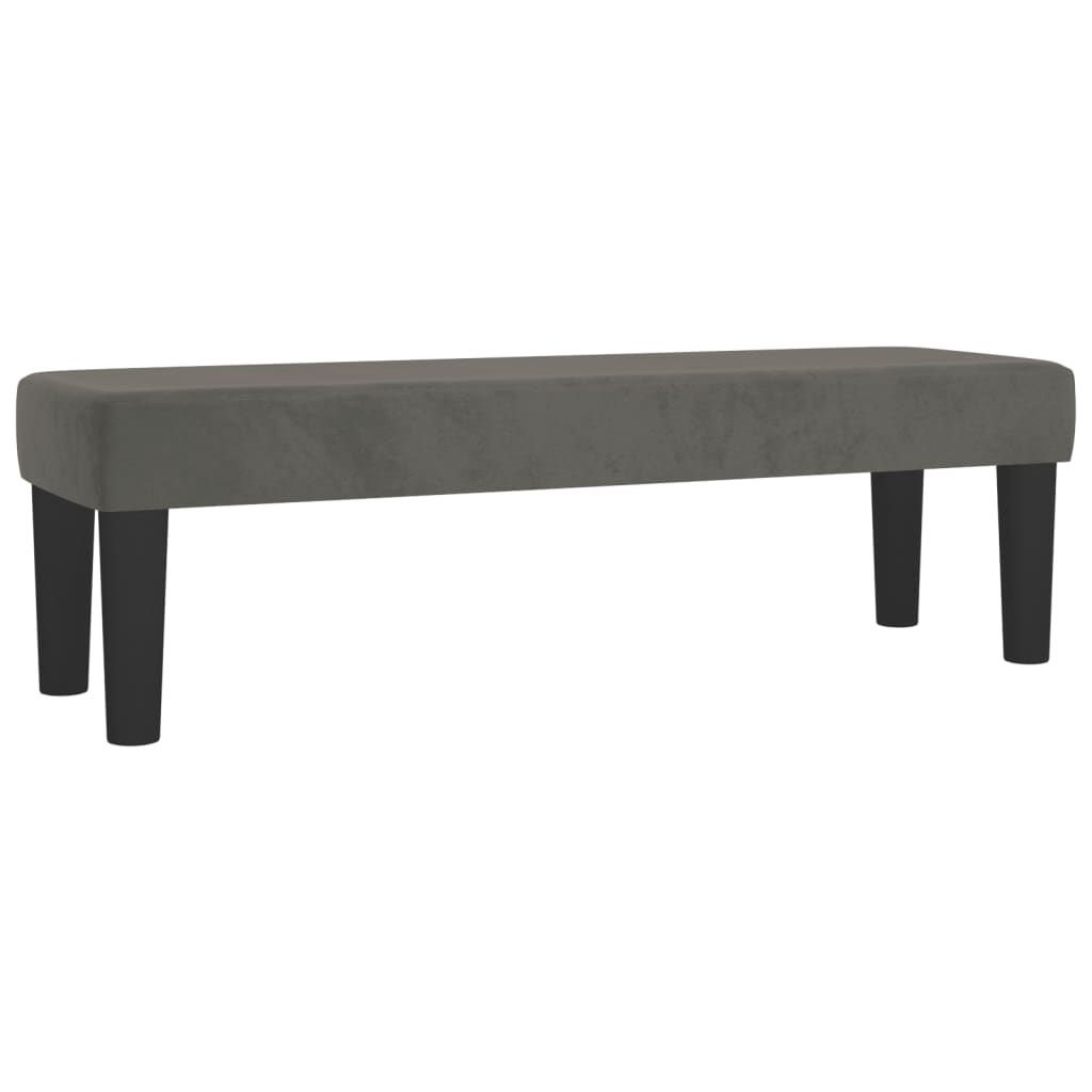 Vidaxl Letto Continentale Con Materasso, Grigio Scuro, 140X200Cm Velluto