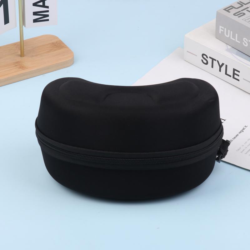 Custodia protettiva per occhiali da sci Borsa portatile per riporre occhiali da snowboard e sci Custodia rigida protettiva in Eva con moschettone