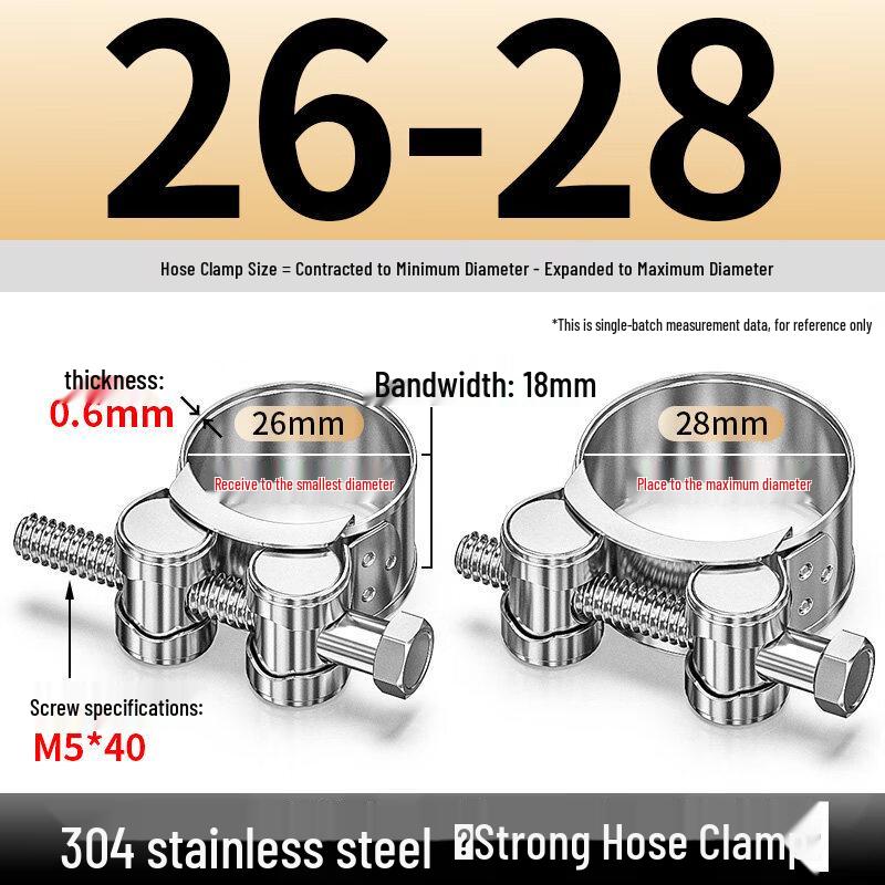 

Aokewen Heavy-Duty Stainless Steel Hose Clamps