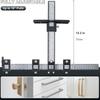 Cabinet Hardware Jig Tool - Wood Drilling Dowelling Guide for Installation of Handles Knobs On Doors and Drawer,Black