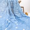 HappyFlute 120*110cmBaby Muslin Swaddle 100% Cotton Summer Cute Print Baby Blankets