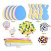 Oster Schaumsticker Set Dekoration Ostern Handmade Set Geeignet für Kinderzimmer und Schulanfangsgeschenke