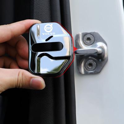 4 Stück Edelstahl Auto Türschlossabdeckung Auto Zubehör Für XC90 V90 V60 XC60 V40 S80 S60 S90 C40 XC40 V70 XC70 C30 C70