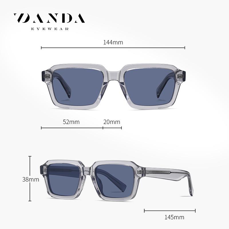 European and American trendy street style polarized sunglasses S32105Vintage UV-Protective High-Quality Handmade Acetate Sunglasses