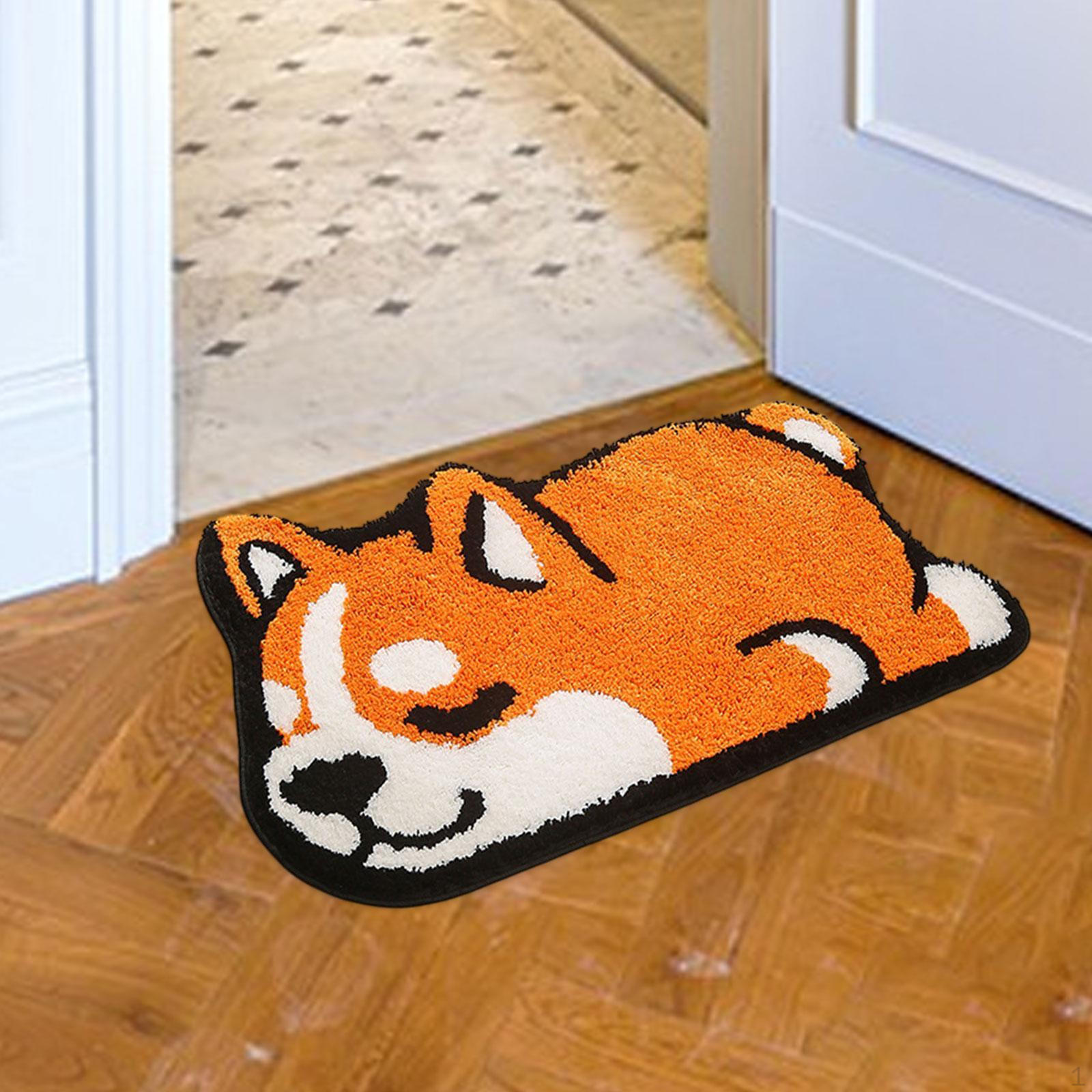 

Animal Door Mat Welcome Doormat Comfortable Decorative Bathroom Rug Decor Area Flocking Dog