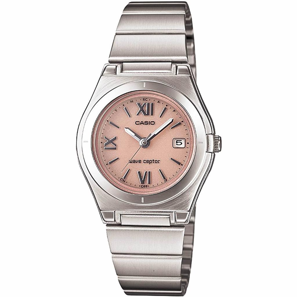 wristwatch radio solar wave cepter wave cepter ladies radio alarm clock 2 piece set Women's & (LWQ-10DJ-4A1JF & DQD-805J-8JF)