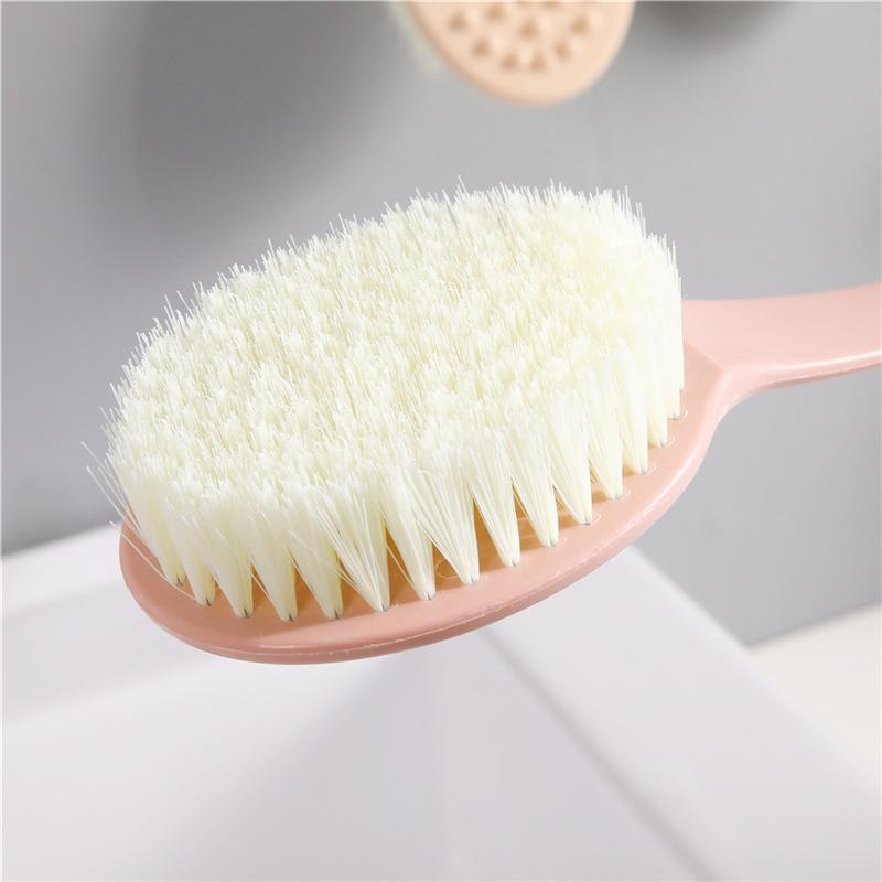 Long Handle Bath Shower Brush Non-slip Grip Soft Massage Bristles for Deep Cleansing Back Skin Bathroom Use
