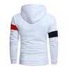 Men's Fashion Colorblock Sweatshirt Men's Drawstring Ribbed Closure Hoodie