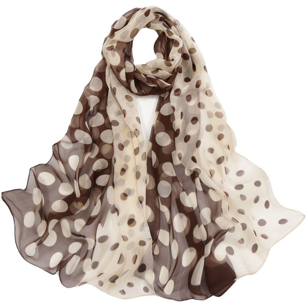Sunscreen Shawls Wraps Polka Dot Scarf Summer Chiffon Scarf New Neckerchief Clothing Accessories