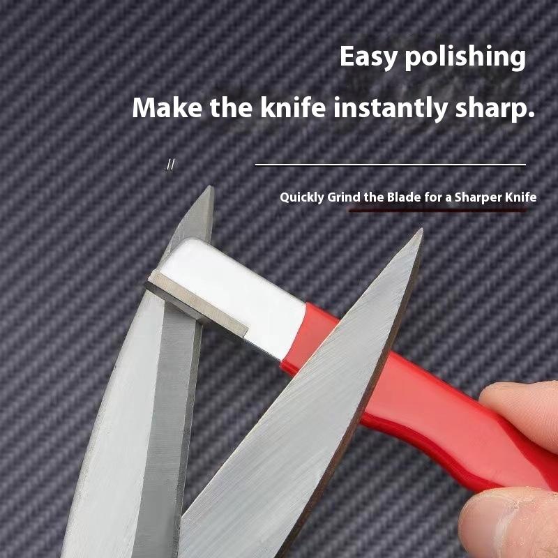 2Pcs Professional Tungsten Diamond Ceramic Knife Scissors Sharpener For All Blades Kitchen Garden Shears Sharpening Tool