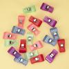 50pcs Sewing Clips Colorful Clips Multipurpose Plastic Craft Crocheting Knitting Safety Clothing Clips Color Binding Clips Paper