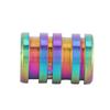 TC4 Titanium Alloy Knife Beads Pendant for Outdoor Lanyard Parachute Cord Large Size Colorful