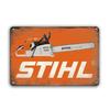 Retro Tool Stihl Brand Metal Tin Sign Vintage Plate Vintage Plaque For Man Cave Home Bar Cafe Garage Workshop Club Wall Decor