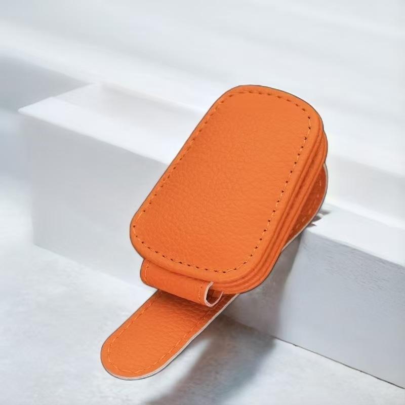 Car Sunglasses Clip Car Sunglasses Storage Rack Installed On The Car Visor Self-adhesive Sunglasses Holder Glasses Clamp