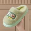 Cartoon New Cotton Slippers for Men and Women Fashion Thick-soled Plus Velvet To Keep Warm Autumn and Winter Cotton Slippers