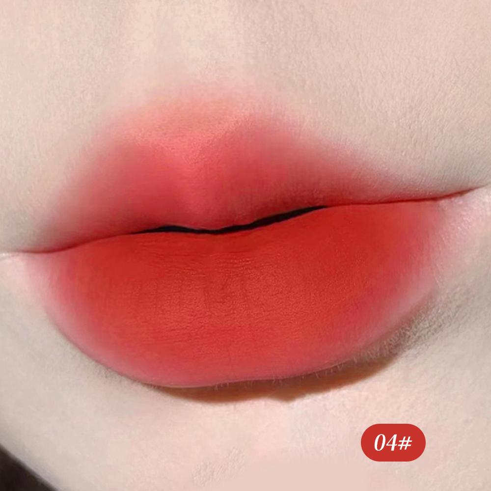 

HERORANGE Lip Mud с кисточкой для помады Cushion Air Matte Lip Glaze Cute Tube Mashed Lipstick Waterproof Velvet Muddy Lip Cream