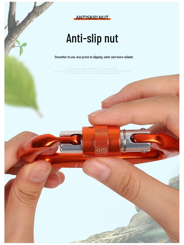 Cross-Border Multifunctional D-Shaped Aluminum Mountaineering Safety Buckle