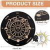 Wooden Pendulum Board Moon Star Carved Divination Plate Eco-friendly Natural Wood Tool for Dowsing Meditation Ritual Decor