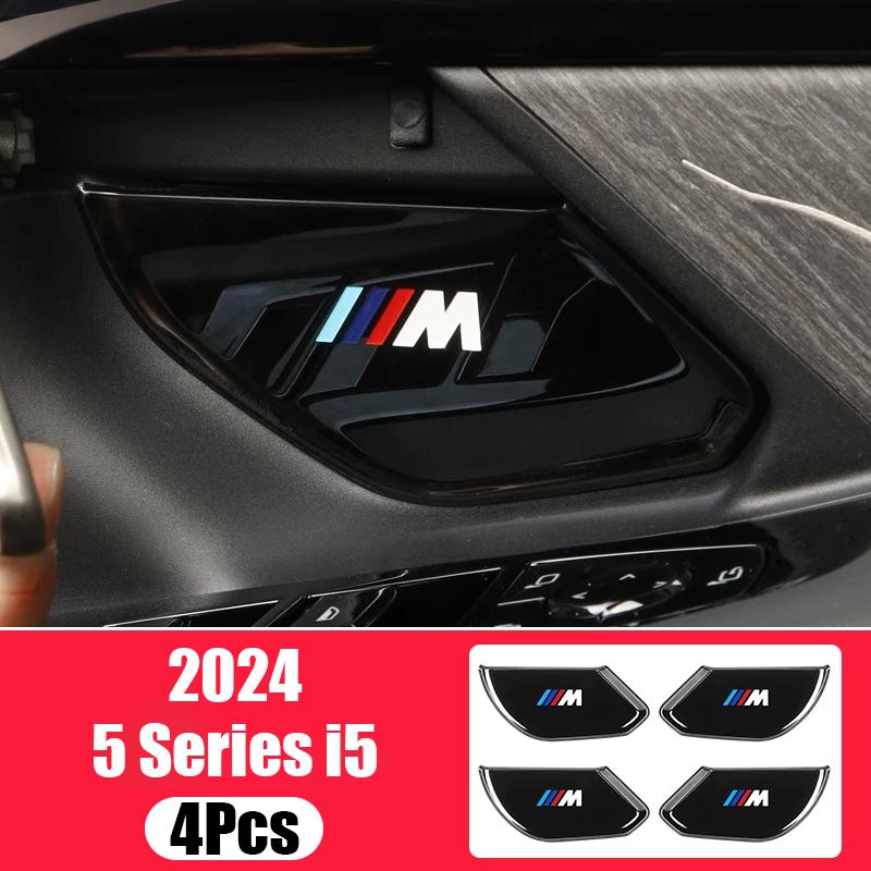Car Inner Door Handle Bowl Metal Protective Sticker Anti-Scratch Trim Cover Accessories For BMW 3 5 series X1 X2 iX1 X5 X6 X7 M2 TF0